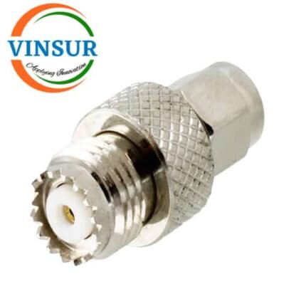 41410J21 -- RF ADAPTER - 50 OHMS, SMA MALE TO MINI UHF FEMALE STRAIGHT ADAPTER