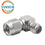 41416422-33-- RF ADAPTER - 50OHMS, SMA MALE TO SMA FEMALE RIGHT ANGLE  ADAPTER