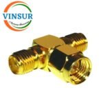 41420413 -- RF ADAPTER - 50 OHMS, SMA T -ADAPTER FEMALE-MALE-FEMALE