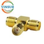 41420423 -- RF ADAPTER– 50 OHMS, SMA T -ADAPTER FEMALE-FEMALE-FEMALE ADAPTER