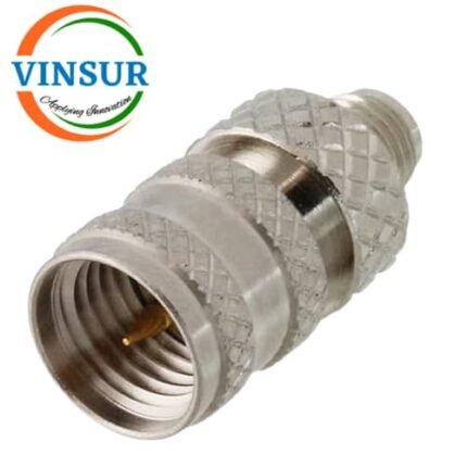 41420J11 -- RF ADAPTER - 50 OHMS, SMA FEMALE TO MINI UHF MALE STRAIGHT ADAPTER