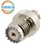 41420J21 -- RF ADAPTER - 50 OHMS, SMA FEMALE TO MINI UHF FEMALE STRAIGHT ADAPTER