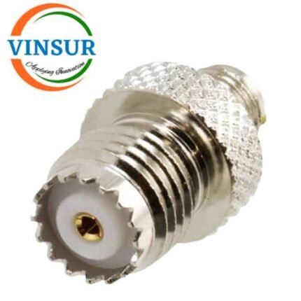 41420J21 -- RF ADAPTER - 50 OHMS, SMA FEMALE TO MINI UHF FEMALE STRAIGHT ADAPTER