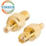 41420O21 -- RF ADAPTER - 50 OHMS, SMA FEMALE TO SMC FEMALE STRAIGHT ADAPTER