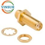 41421421 -- RF ADAPTER - 50 OHMS, SMA FEMALE TO SMA FEMALE STRAIGHT BULKHEAD ADAPTER