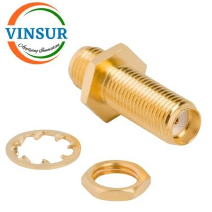 41421421 -- RF ADAPTER - 50 OHMS, SMA FEMALE TO SMA FEMALE STRAIGHT BULKHEAD ADAPTER