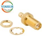 41421521 -- RF ADAPTER - 50 OHMS, SMA FEMALE TO SMB FEMALE STRAIGHT BULKHEAD ADAPTER