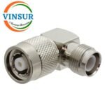 41810222 -- RF ADAPTER - 50 OHMS, RP TNC MALE TO  TNC FEMALE RIGHT ANGLE ADAPTER