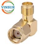 41910922 -- RF ADAPTER - 50 OHMS RP SMA MALE TO RP SMA FEMALE RIGHT ANGLE ADAPTER - Image 2