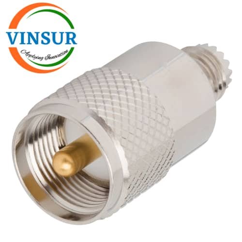 41C10J21-RF-ADAPTER-50-OHMS-UHF-MALE-TO-MINI-UHF-FEMALE-STRAIGHT-ADAPTER1.jpg 41C10J21 -- RF ADAPTER - 50 OHMS, UHF MALE TO MINI UHF FEMALE STRAIGHT ADAPTER - Image 1
