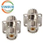 41C20C21 -- RF ADAPTER - 50 OHMS, UHF FEMALE 4-HOLE FLANGE TO UHF FEMALE STRAIGHT ADAPTER