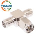 50420411 -- RF ADAPTER - 50 OHMS, SMA FEMALE-MALE-FEMALE STRAIGHT T-ADAPTER