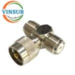 51C20C11 -- TEE ADAPTER - 50 OHMS UHF FEMALE TO UHF MALE STRAIGHT TEE ADAPTER