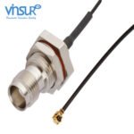 AMC Right Angle Male to TNC Straight Bulkhead Female 1.13 mm Cable Assembly