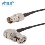 BNC Right Angle Male to BNC Straight Female RG-58 Cable Assembly