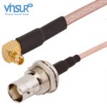 BNC Straight Bulkhead Female IP67 to MMCX Right Angle Male RG-316 Cable Assembly
