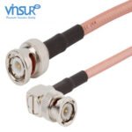 BNC Straight Male to BNC Right Angle Male RG-142 Cable Assembly