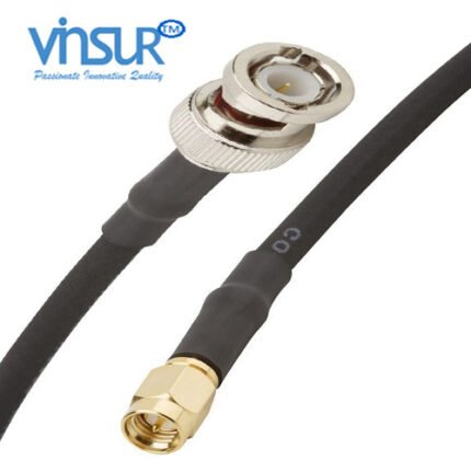 BNC Straight Male to SMA Straight Male RG-58 Cable Assembly