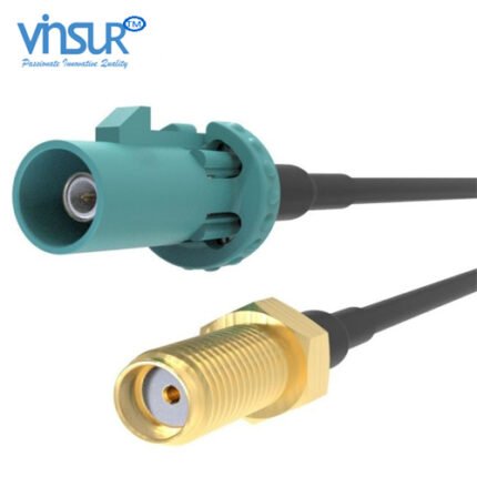 FAKRA Straight Male to SMA Straight Female RG-174 Cable Assembly