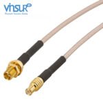 MCX Straight Bulkhead Female to MCX Straight Male RG-316 Cable Assembly