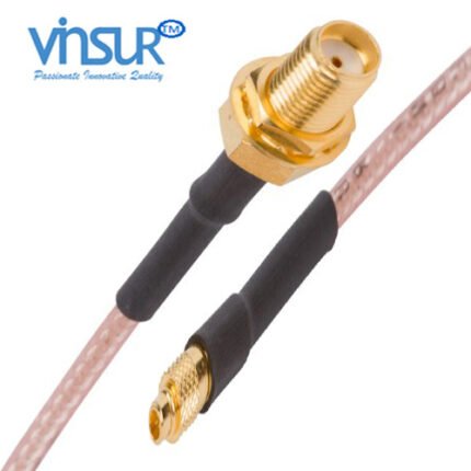 MMCX Straight Male to SMA Straight Bulkhead Female RG-316 Cable Assembly