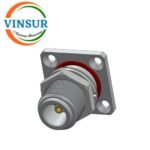 VSW-111114A -- RF CONNECTOR - 50OHMS ,N FEMALE,STRAIGHT ,4-HOLE FLANGE MOUNT 5MM EXTENDED TEFLON PCB MOUNT - Image 4