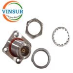 VSW-111114A -- RF CONNECTOR - 50OHMS ,N FEMALE,STRAIGHT ,4-HOLE FLANGE MOUNT 5MM EXTENDED TEFLON PCB MOUNT