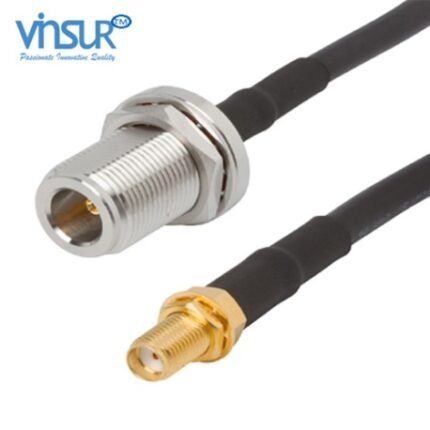 N-type Straight Bulkhead Female to SMA Straight Bulkhead Female for RG-58 Cable Assembly