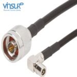 N-type Straight Male to QMA Right Angle Male for LMR-240 Cable Assembly