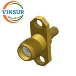 VSW250021-CN -- SMA MALE , STRAIGHT , 2 HOLE FLANGE , CRIMP TYPE , RG316 CABLE (WITH M3 THREADED HOLE CONNECTOR)