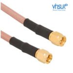 SMA Male TO SMA Male Straight for RG 142 Cable Assembly VSW-61410F410F9G-4D