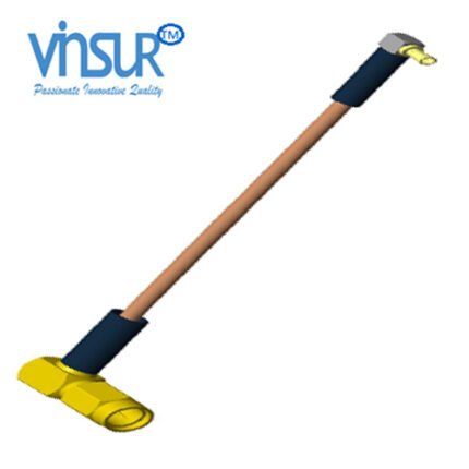 SMA Right Angle Male TO MMCX Right Angle Male Cable Assembly VSW-SMA-RA-3G
