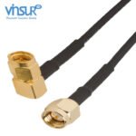 SMA Right Angle Male to SMA Straight Male RG-174 Cable Assembly