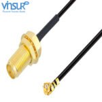 SMA Male Straight Bulkhead to UMCC Straight Male 0.81mm Cable Assembly