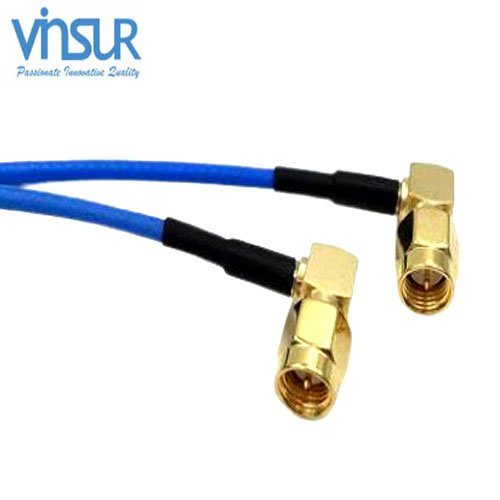 SMA-Straight-Male-to-SMA-Right-Angle-Male-RG-4020.141-Cable-Assembly.jpg SMA Right Angle Male to SMA Right Angle Male RG-402(0.141) Cable Assembly VSW-61435N435OP-32B - Image 1
