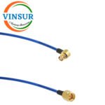 VSW-61415NH35NNQ-18E SMA Straight Male to SMP Right Angle Male 405(0.086) Cable Assembly