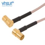 SMB Right Angle Male to SMB Right Angle Male RG-316 Cable Assembly