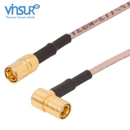 SMB Right Angle Male to SMB Straight Male RG-316 Cable Assembly