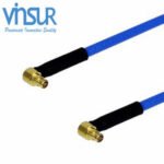 SMP Right Angle Female to SMP Right Angle Female RG 405(0.086) Cable Assembly