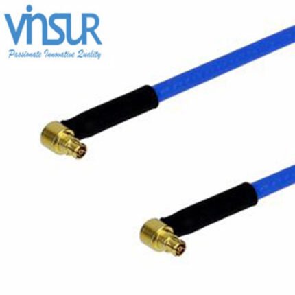 SMP Right Angle Female to SMP Right Angle Female RG 405(0.086) Cable Assembly