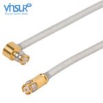 SMP Right Angle Male to SMP Straight Male 0.085 Cable Assembly