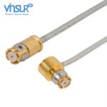 SMP Right Angle Plug to SMP Straight Plug 0.047 Cable Assembly
