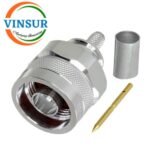 VSW-11111015 -- RF CONNECTOR - 50OHMS , N MALE , STRAIGHT ,CRIMP TYPE , RG58, RG142, LMR195 CABLE - Image 2