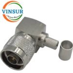 VSW-11112017-10 -- RF CONNECTOR -- 50 OHMS , N FEMALE , RIGHT ANGLE , CRIMP TYPE , LMR-400 CABLE