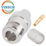 VSW-11121017 -- RF CONNECTOR - 50OHMS , N FEMALE , STRAIGHT ,  CRIMP TYPE , LMR-400 CABLE