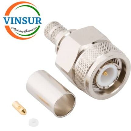 VSW-11211017 -- RF CONNECTOR - 50 OHMS , TNC MALE , STRAIGHT, CRIMP TYPE , LMR-400 CABLE