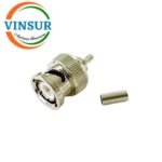 VSW-11311014-11 -- RF CONNECTOR - 50 OHMS ,  BNC MALE , STRAIGHT , CRIMP TYPE , RG316, RG174, RG188, LMR100 CABLE