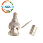 VSW-11311016-10 -- RF CONNECTOR - 50 OHMS , BNC MALE , STRAIGHT ,  CRIMP TYPE , LMR-240 CABLE