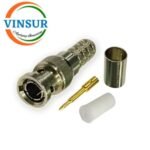 VSW-11311017-10 -- RF CONNECTOR - 50 OHMS , BNC MALE , STRAIGHT , CRIMP TYPE , LMR-400 CABLE