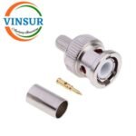 VSW-1131101H -- RF CONNECTOR - 50 OHMS , BNC MALE , STRAIGHT ,  CRIMP TYPE , RG59 CABLE